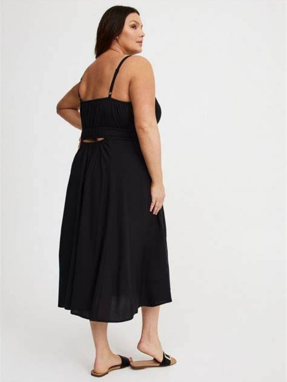 NWT Torrid V Neck Midi Dress - Picture 6 of 7